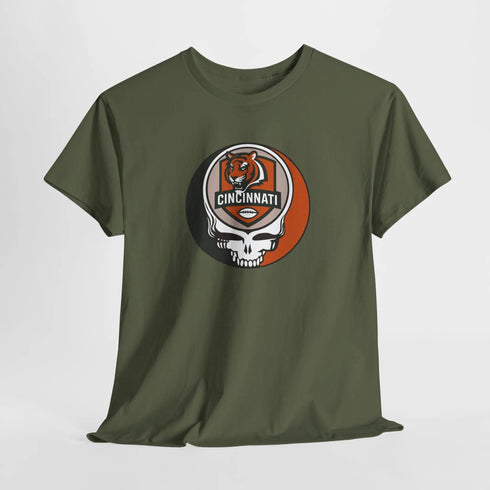 Grateful Dead - Cincinnati Bengals Stealie Unisex T-Shirt - NFL - StealieShop